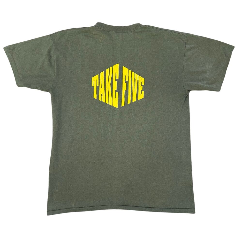 Vintage 80s USMC Take Five T-Shirt Men’s XL Single Stitch USA Marine Corps
